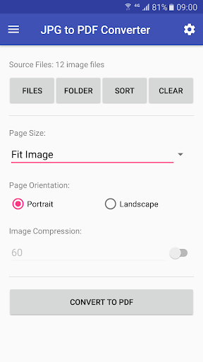 JPG to PDF Converter Screenshots