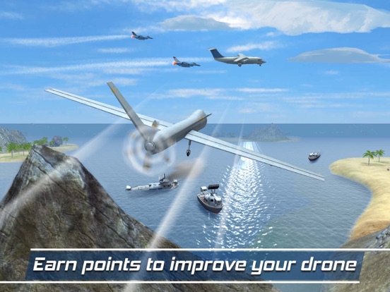 Tangkapan skrin Shadow Quadcopter Drone Flight iPad 