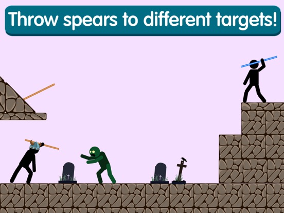 Stickman Spearman Simulator iPad  スクリーンショット
