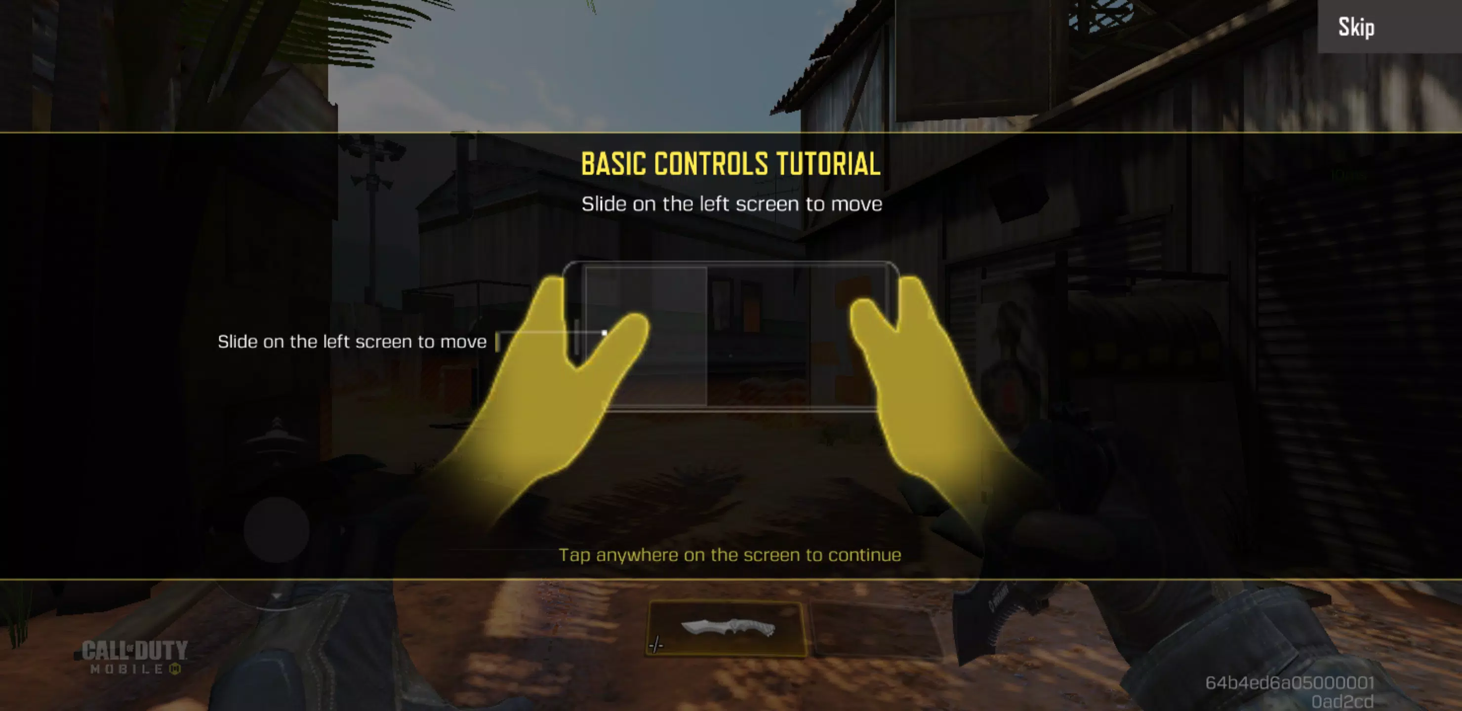 Tangkapan layar Call of Duty Mobile Test Server