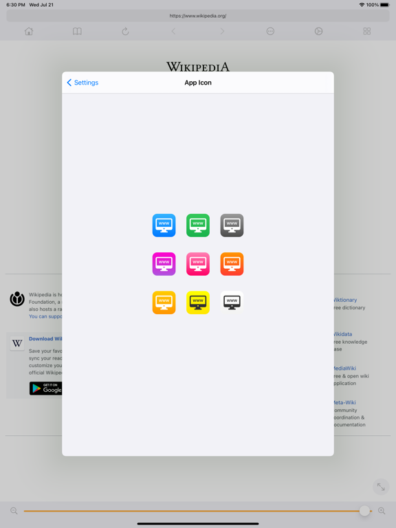 Desktop Browser • Zoomable iPad Screenshots