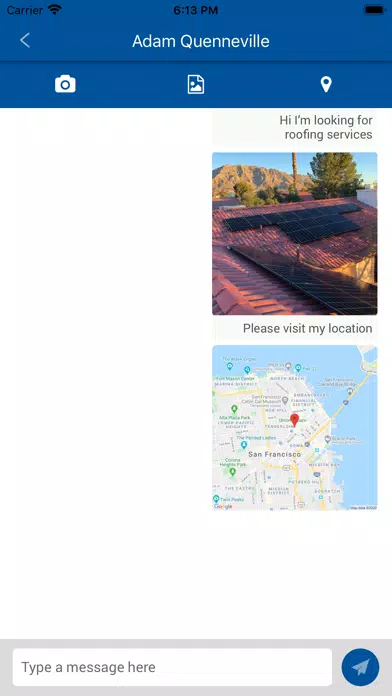 Adam Quenneville Roofing Screenshots