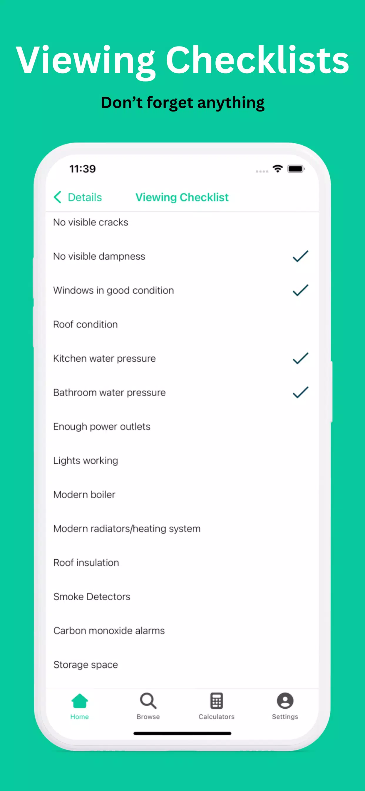 Tangkapan skrin Property Tracker