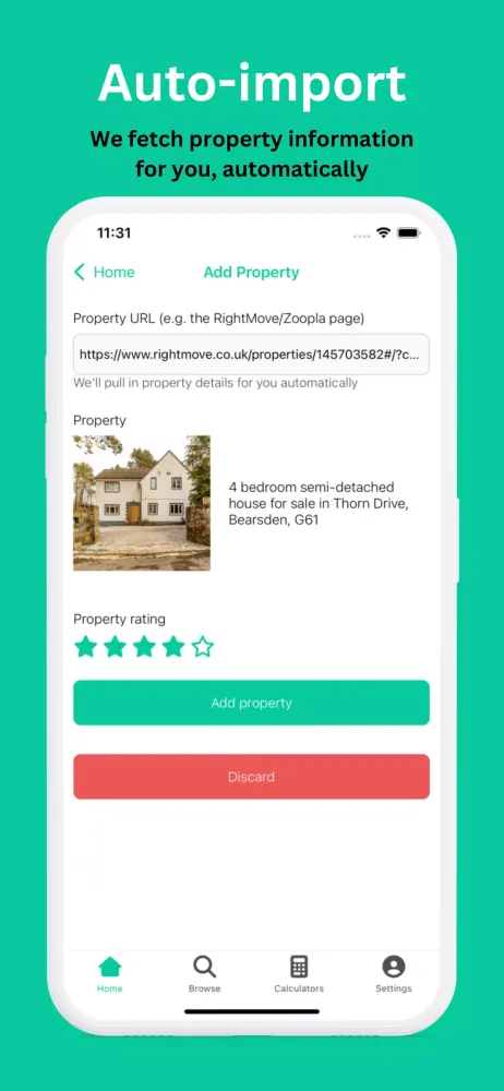 Property Tracker Screenshots