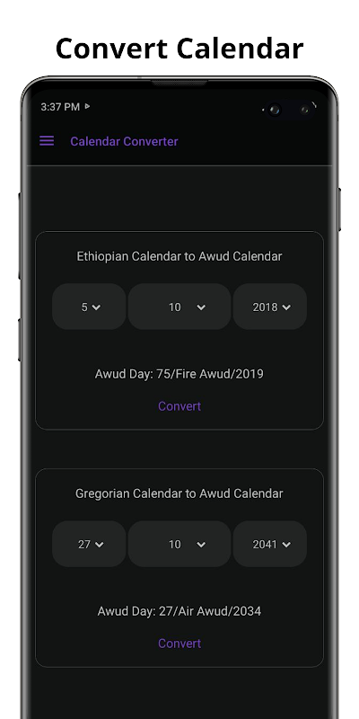 Addmesh Calendar Screenshots
