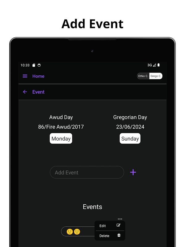 Addmesh Calendar Screenshots