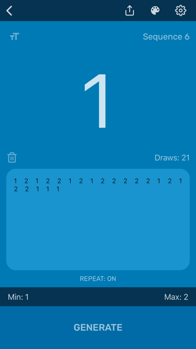 Random Number Generator App Screenshots