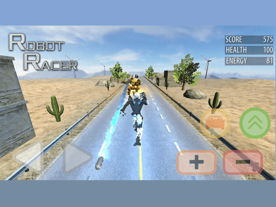 Robot Racer : Endless Mecha Fighting on Highway iPad  Screenshots