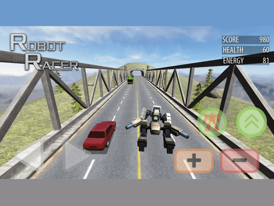 Robot Racer : Endless Mecha Fighting on Highway iPad  Screenshots