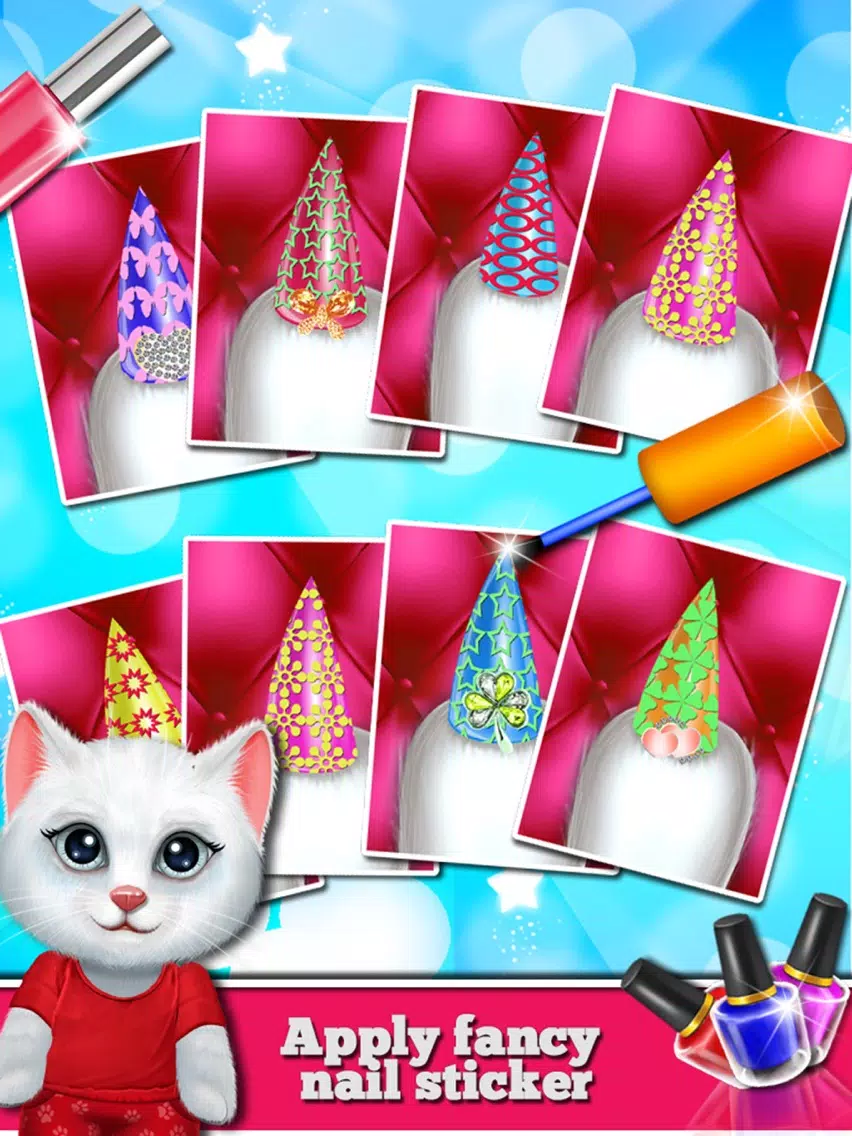 Kitty Fancy Nail Salon iPad Screenshots