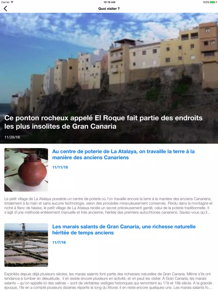 Ici Gran Canaria iPad Screenshots