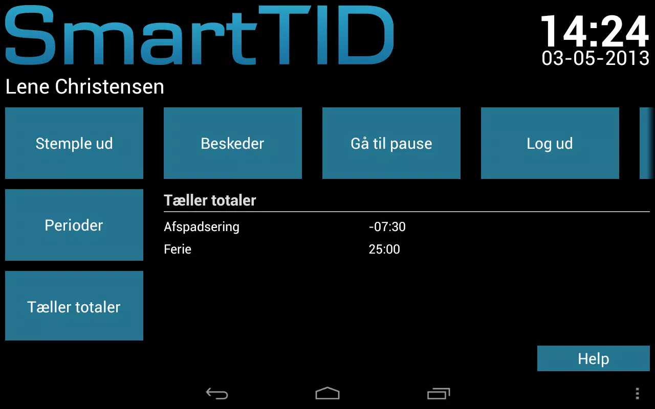 SmartTID Tablet Screenshots