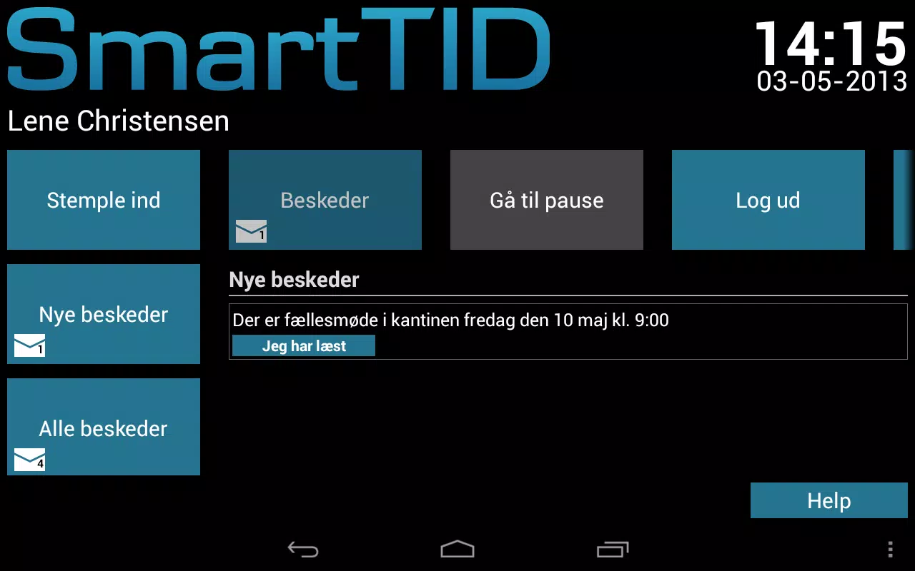SmartTID Tablet Screenshots