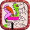 Color Book for Kids - Coloring Fun App with Children Color Fill Pages of Cat, Flower