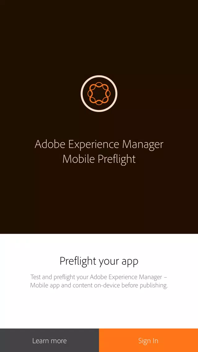 AEM Mobile Preflight Screenshots