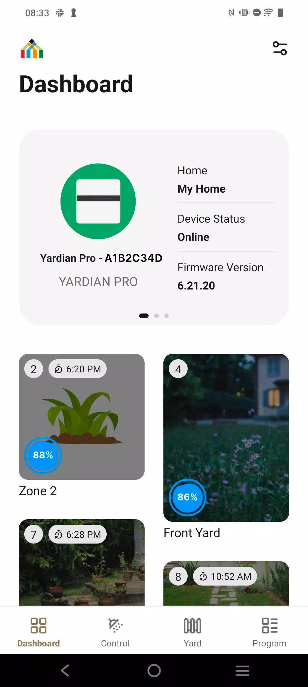 Ảnh chụp màn hình của Yardian