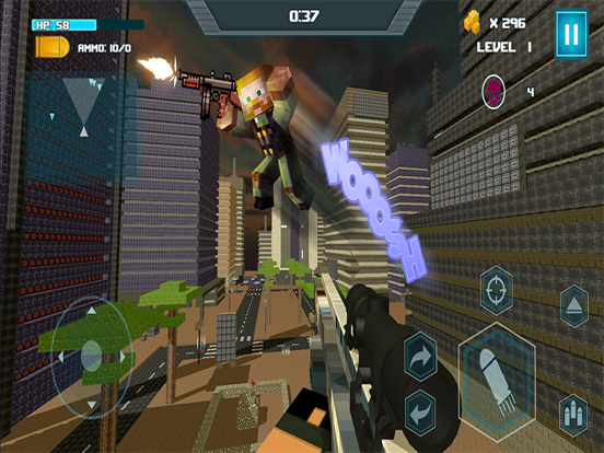 Capturas de tela do Superhero: Cube City Justice iPad 