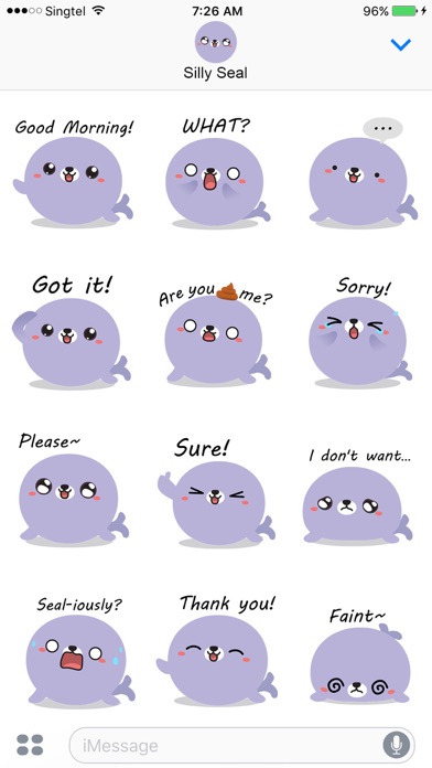 Silly Seal Animated Stickers Screenshots