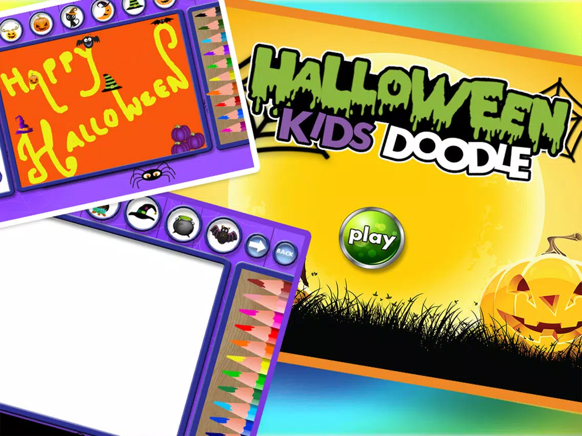Halloween Kids Doodle - Free Paint For Kids iPad Screenshots
