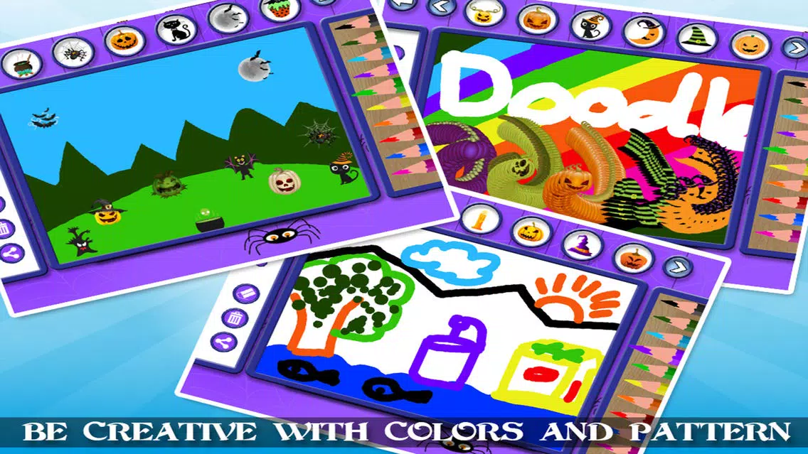 Halloween Kids Doodle - Free Paint For Kids Screenshots