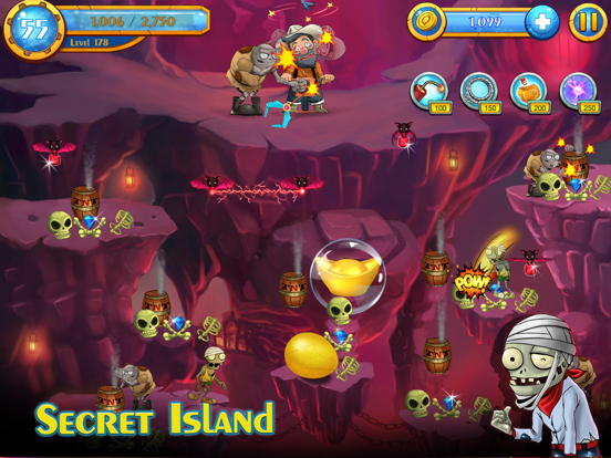 Gold Miner on Secret Islands iPad स्क्रीनशॉट