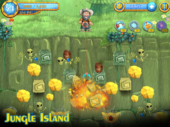 Gold Miner on Secret Islands iPad स्क्रीनशॉट