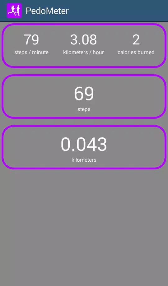 pedometer calorie step count Screenshots