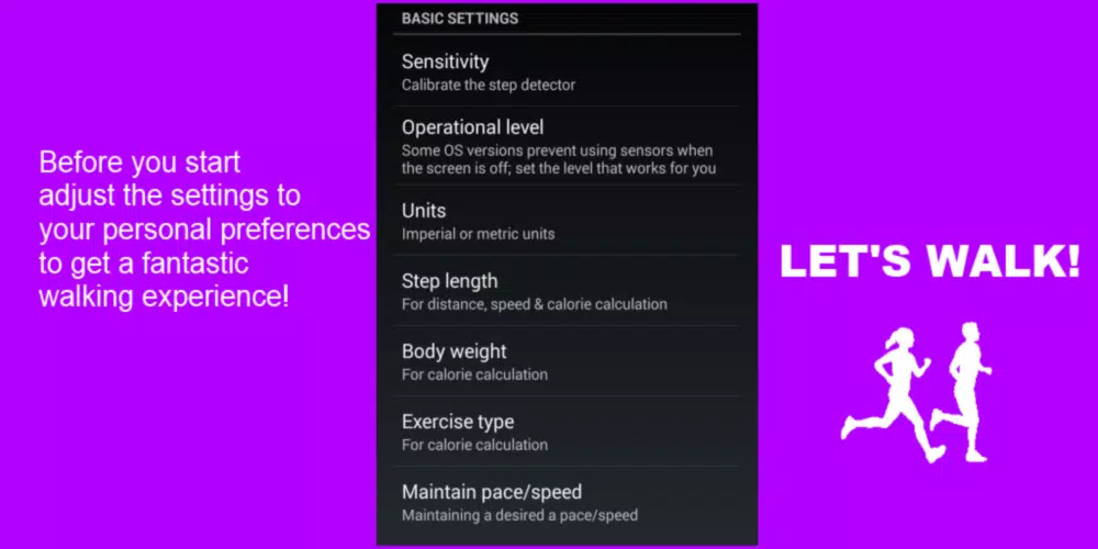 pedometer calorie step count Screenshots