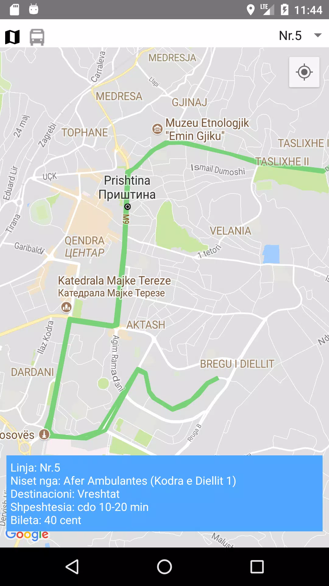 Prishtina Bus Stops Screenshots