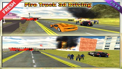 Fire Truck Driving 2016 Adventure – Real Firefighter Simulator with Emergency Parking and Fire Brigade Sirens Screenshots