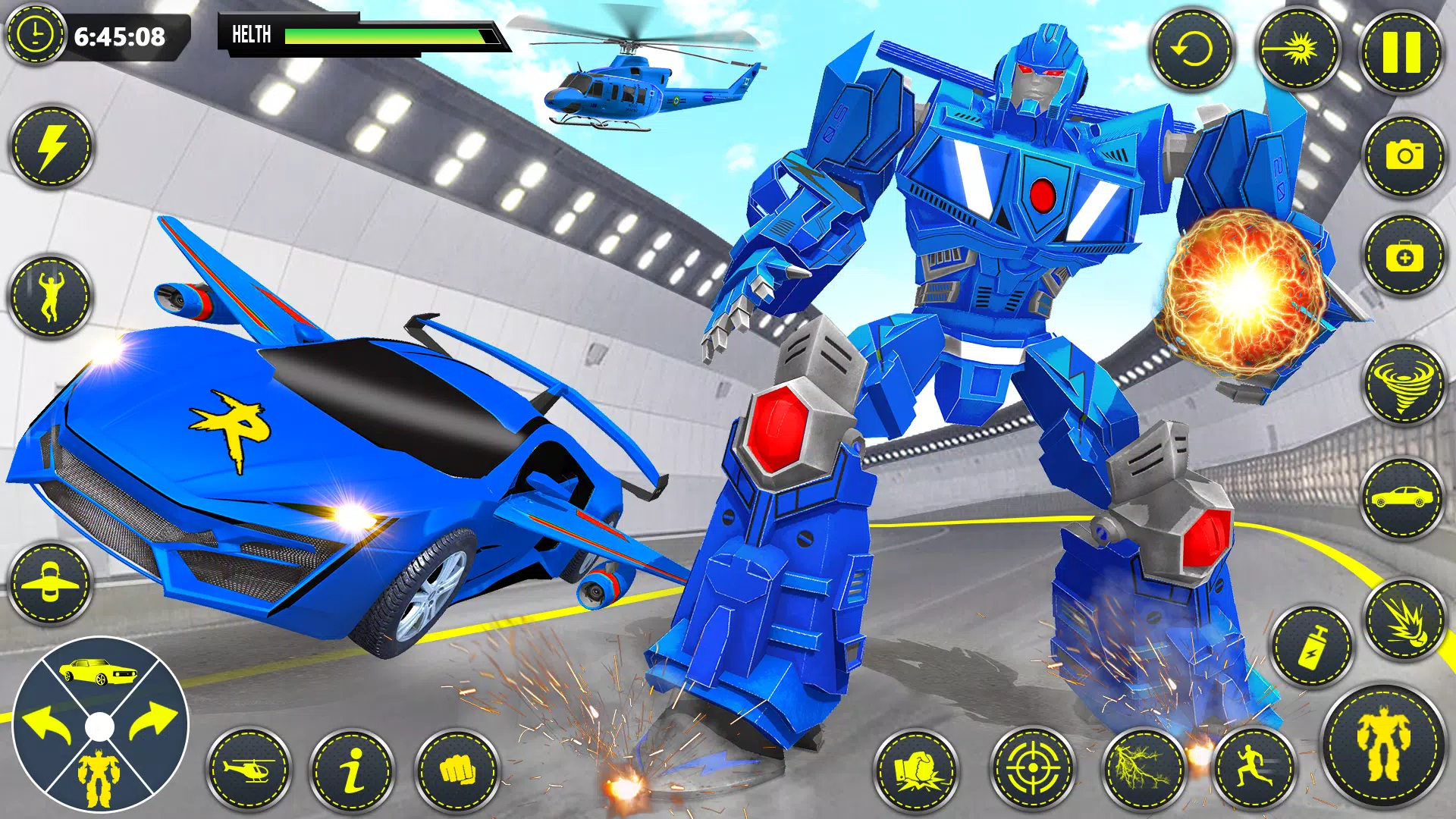 Muscle Car Robot Car Game Screenshots