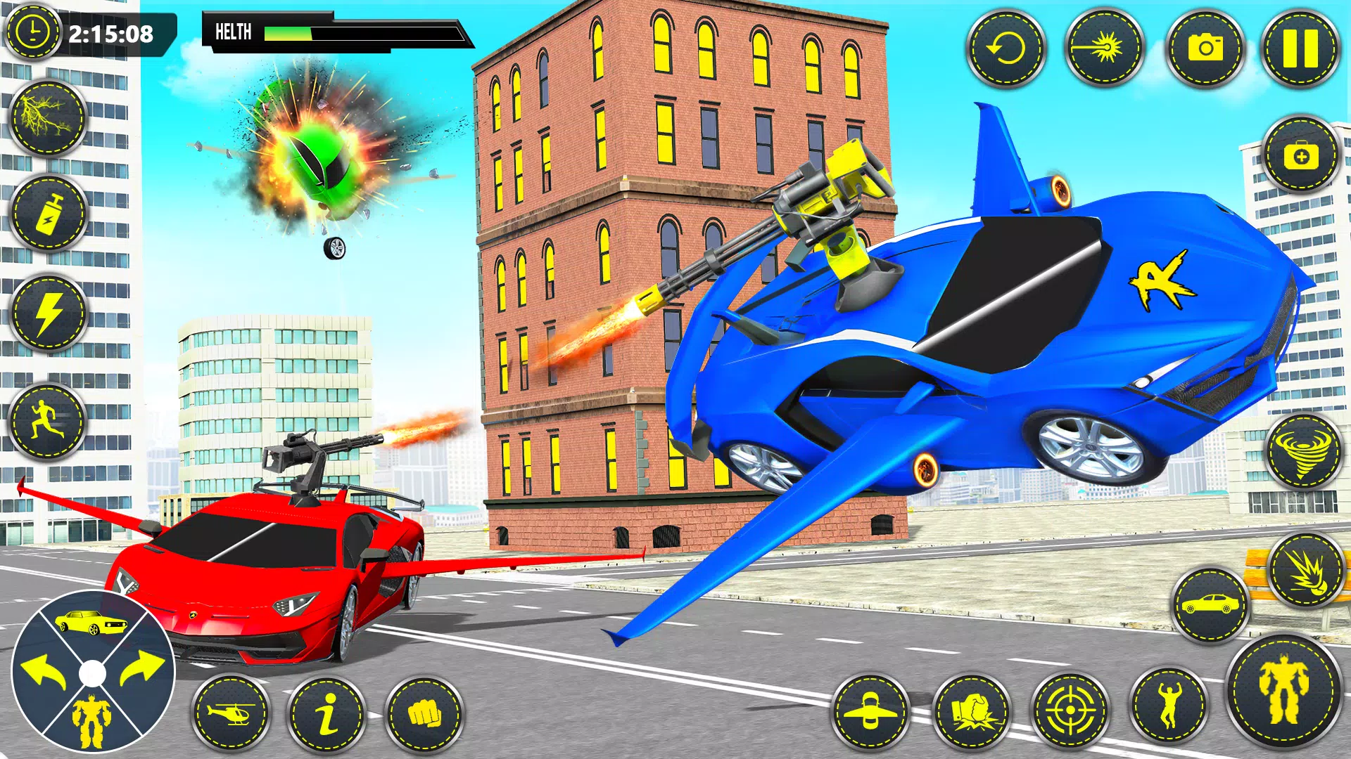 Muscle Car Robot Car Game Screenshots