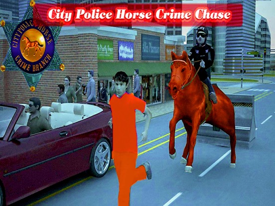 Ảnh chụp màn hình của Police Horse Crime Chase 2016 – Escaped jailbirds, Alcatraz Prisoners n thoroughbred stallion patrol Racing Adventure iPad 