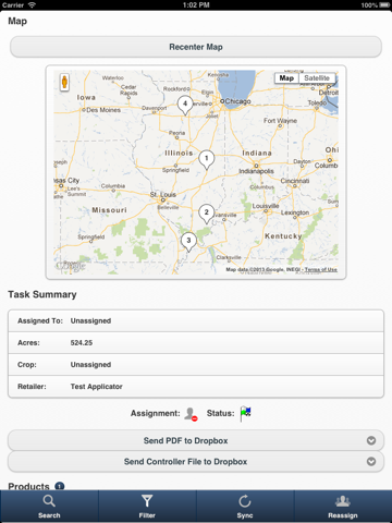 AgSync Operator iPad Screenshots