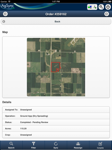 AgSync Operator iPad Screenshots
