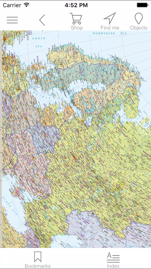 Russia and neighbouring countries. Road map Screenshots