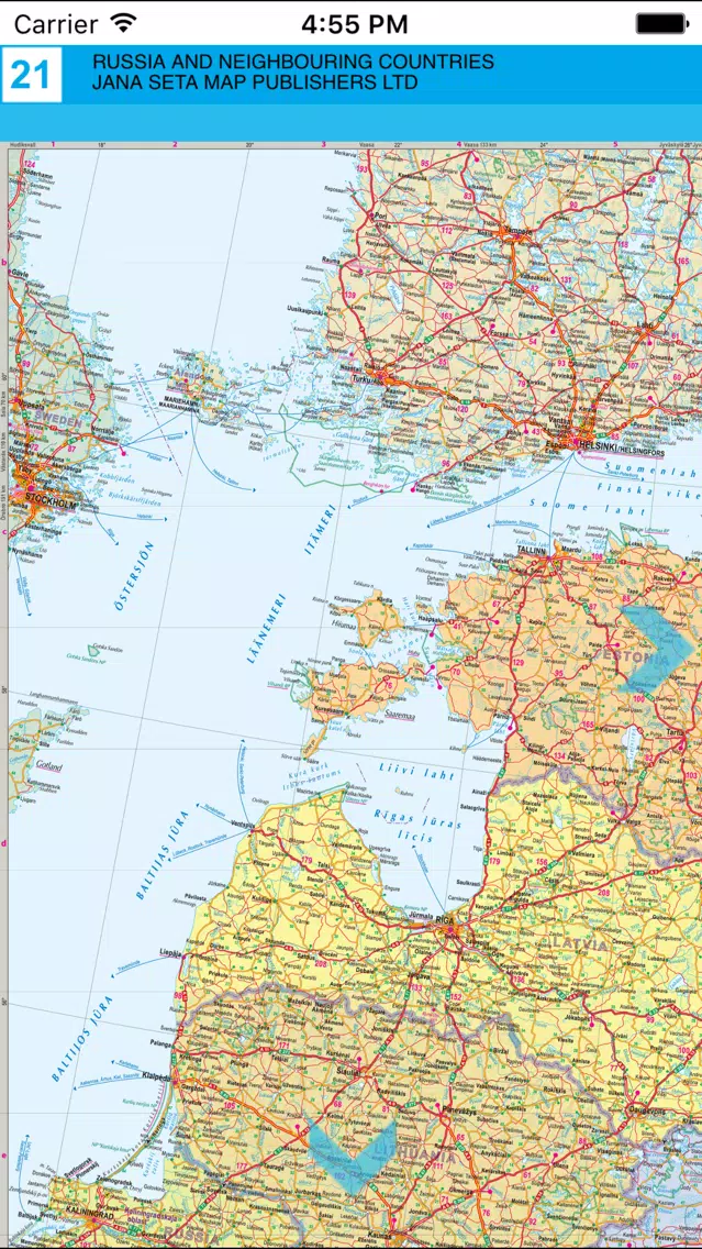 Russia and neighbouring countries. Road map Screenshots