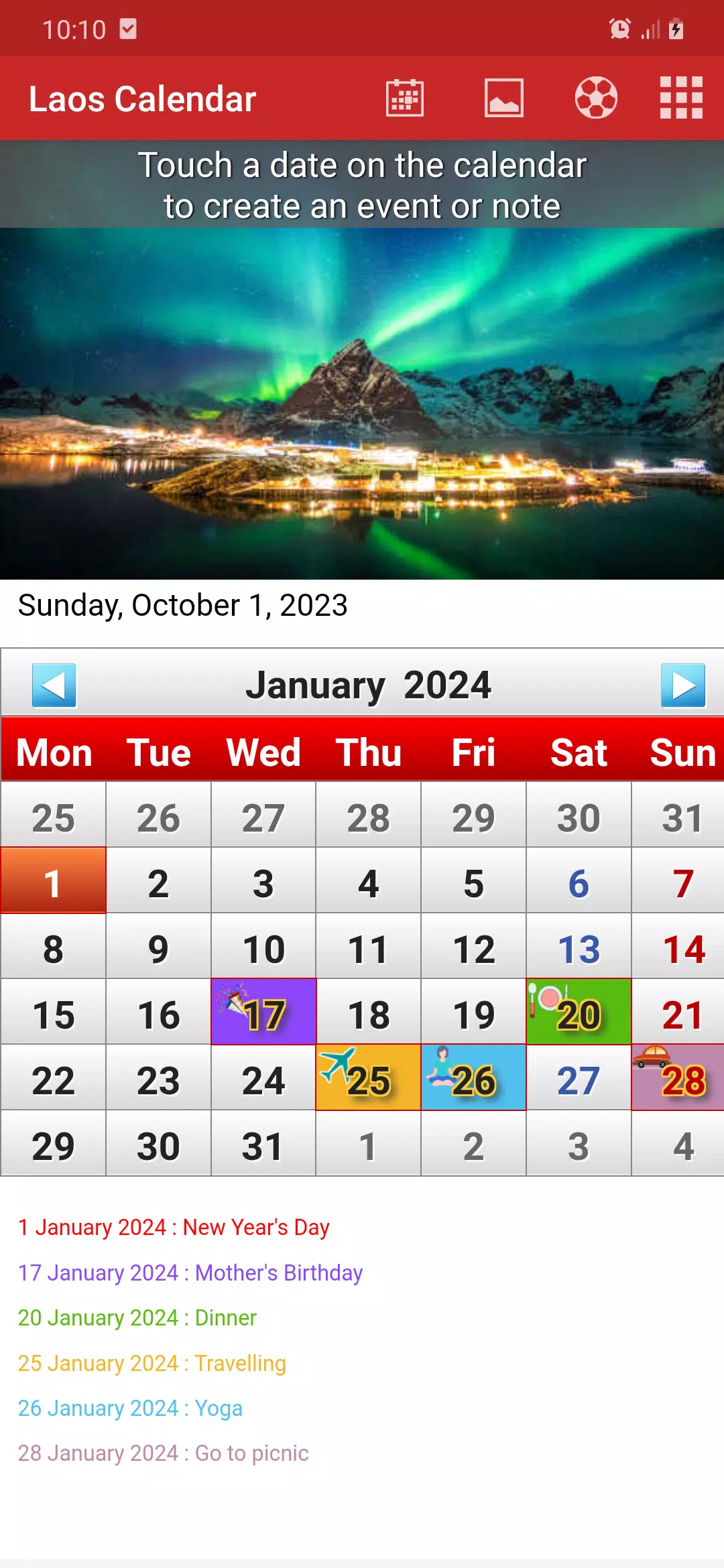 Laos Calendar 2025 स्क्रीनशॉट