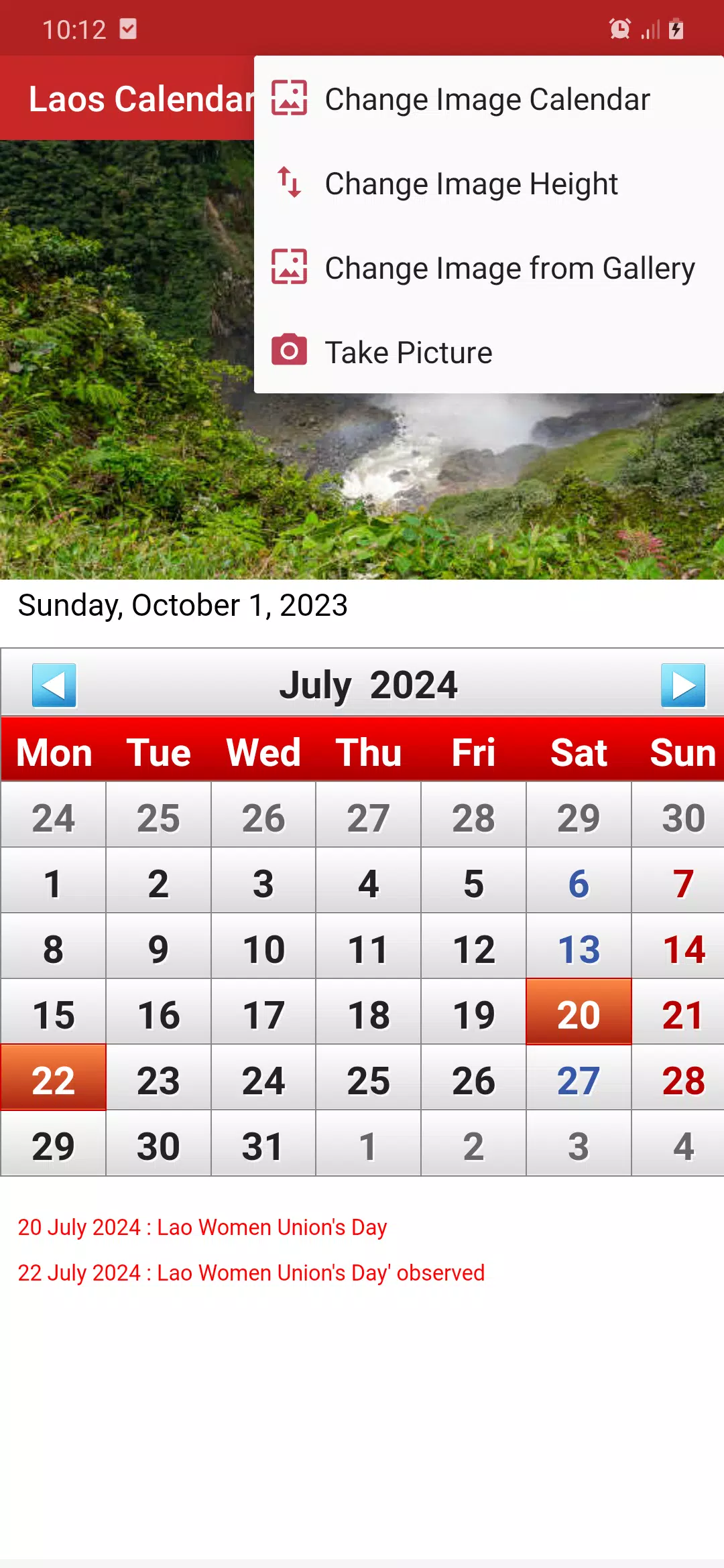 Laos Calendar 2025 स्क्रीनशॉट