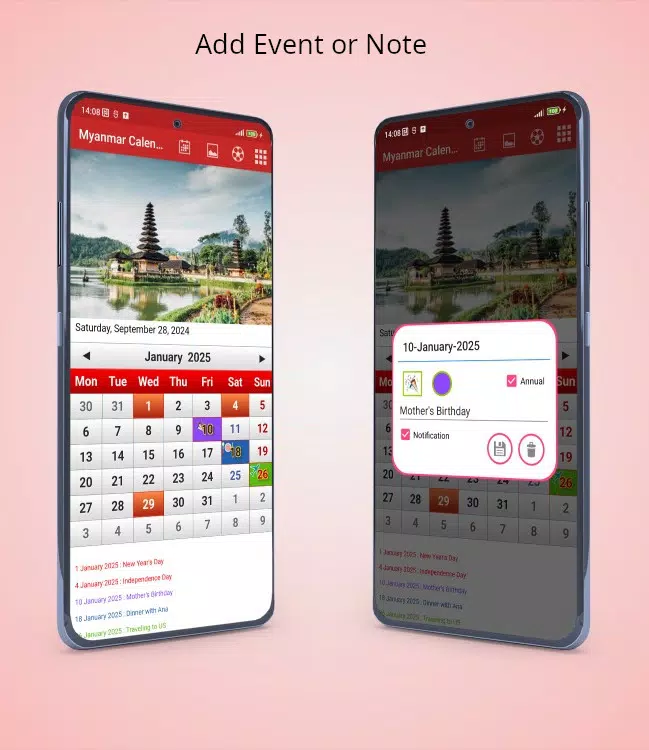Myanmar Calendar 2025 Screenshots