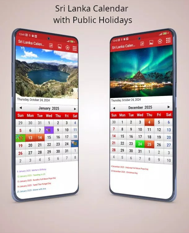 ภาพหน้าจอของ Sri Lanka Calendar 2025