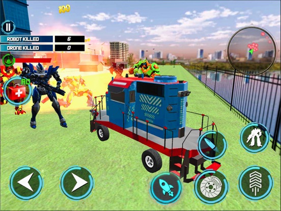 Train Robot Car Transform 2022 iPad Screenshots