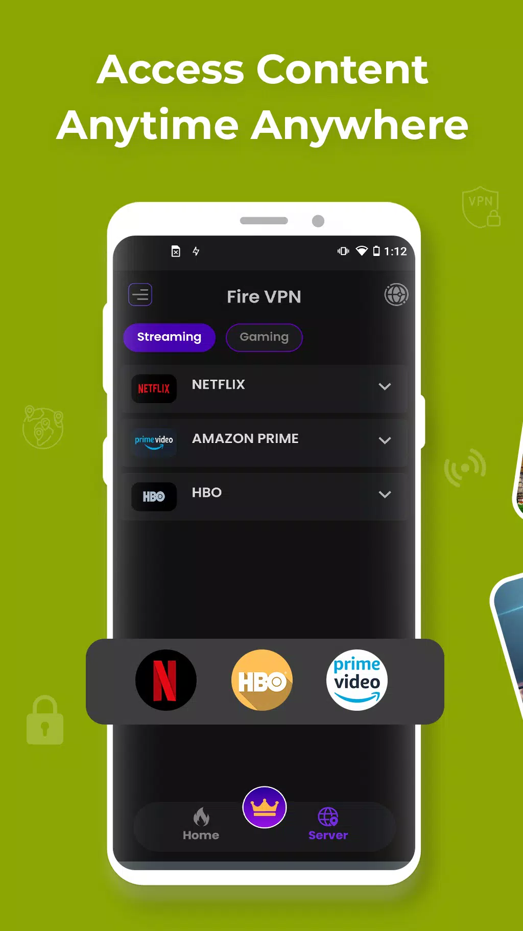 Скриншоты Fire VPN