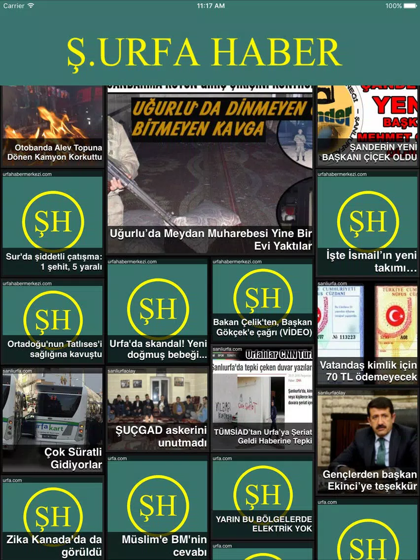 Şanlıurfa Haberleri iPad Screenshots