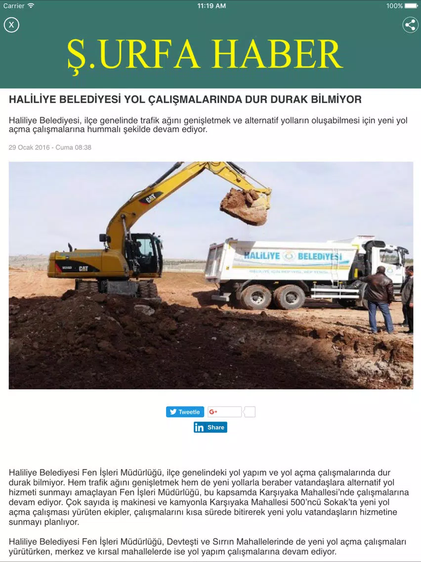 Şanlıurfa Haberleri iPad Screenshots