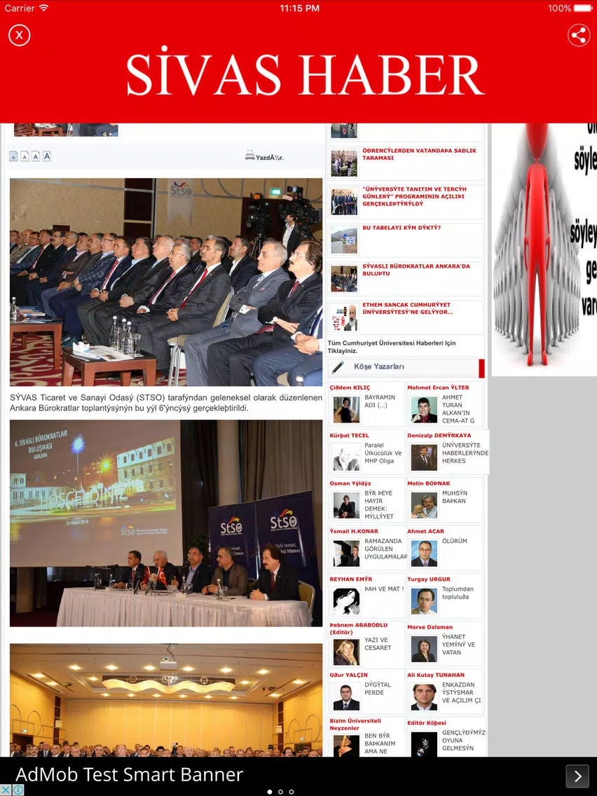 Sivas Haberleri iPad Screenshots