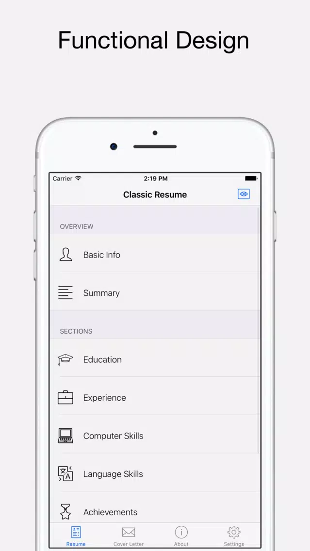 تصاویر Classic Resume: cv, resume, cover letter builder