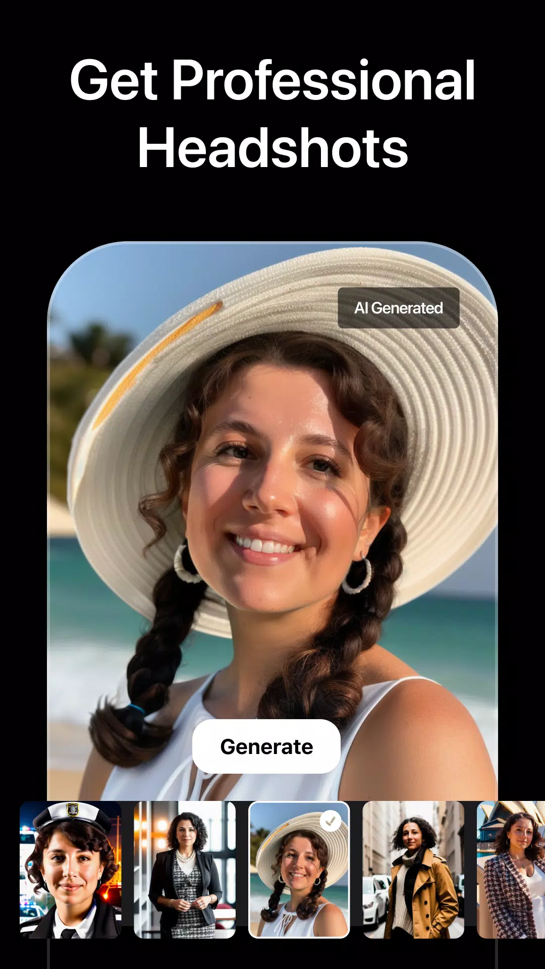 AI Headshot Screenshots