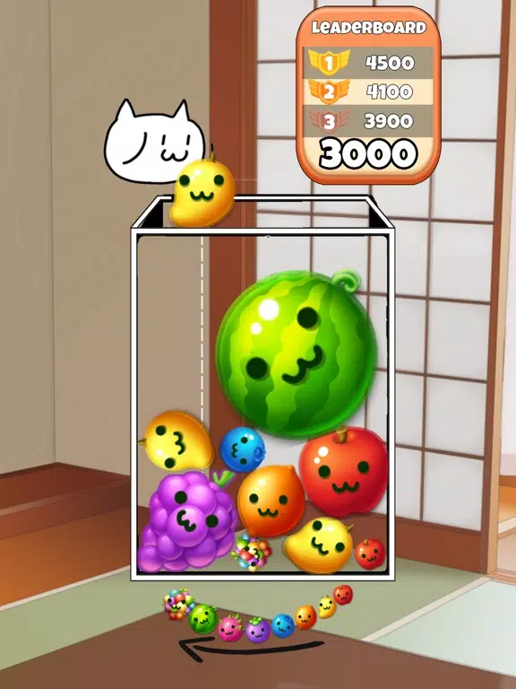 Watermelon merge game iPad Screenshots
