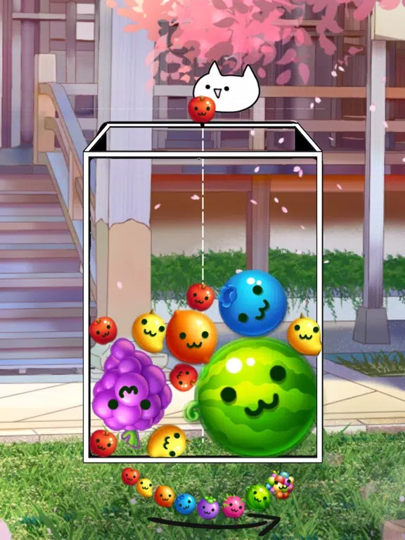 Watermelon merge game iPad Screenshots